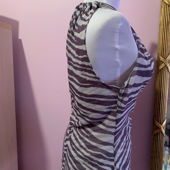 Bebe -Sheer Zebra design summer top M - Picture 8 of 9